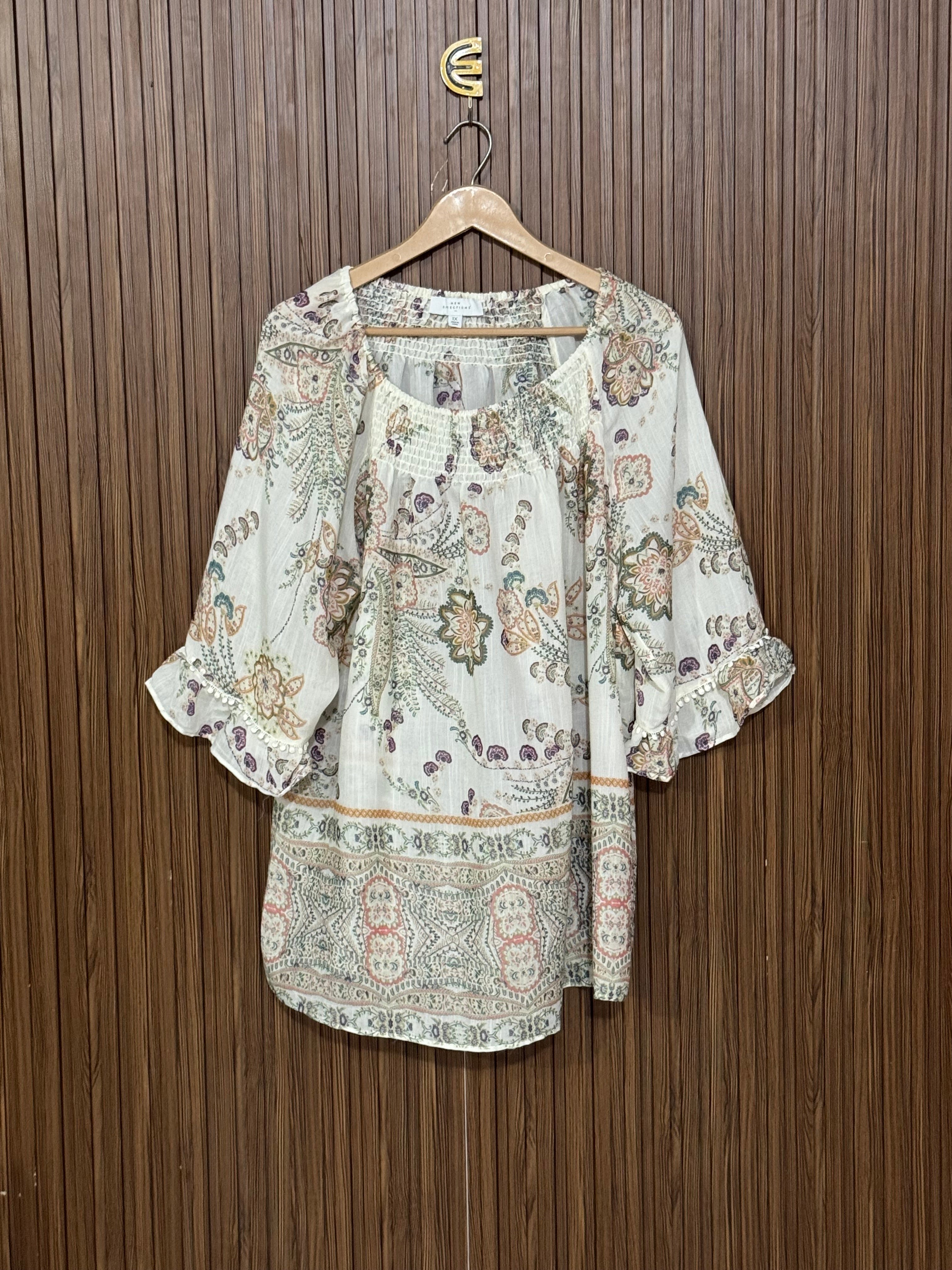 Chest 23 Length 28 Fabric Linen Daily Top