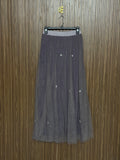 Purple Pearl Mesh Skirt