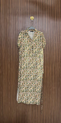 Green Ditsy Floral Long Top