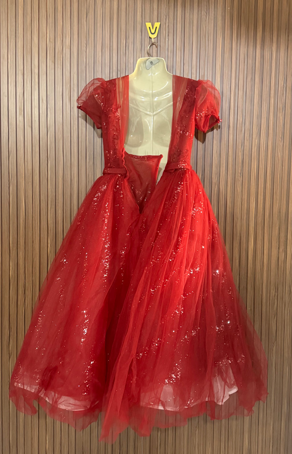 Chest 15 Length 48 Fabric Net Stylish Party Dress