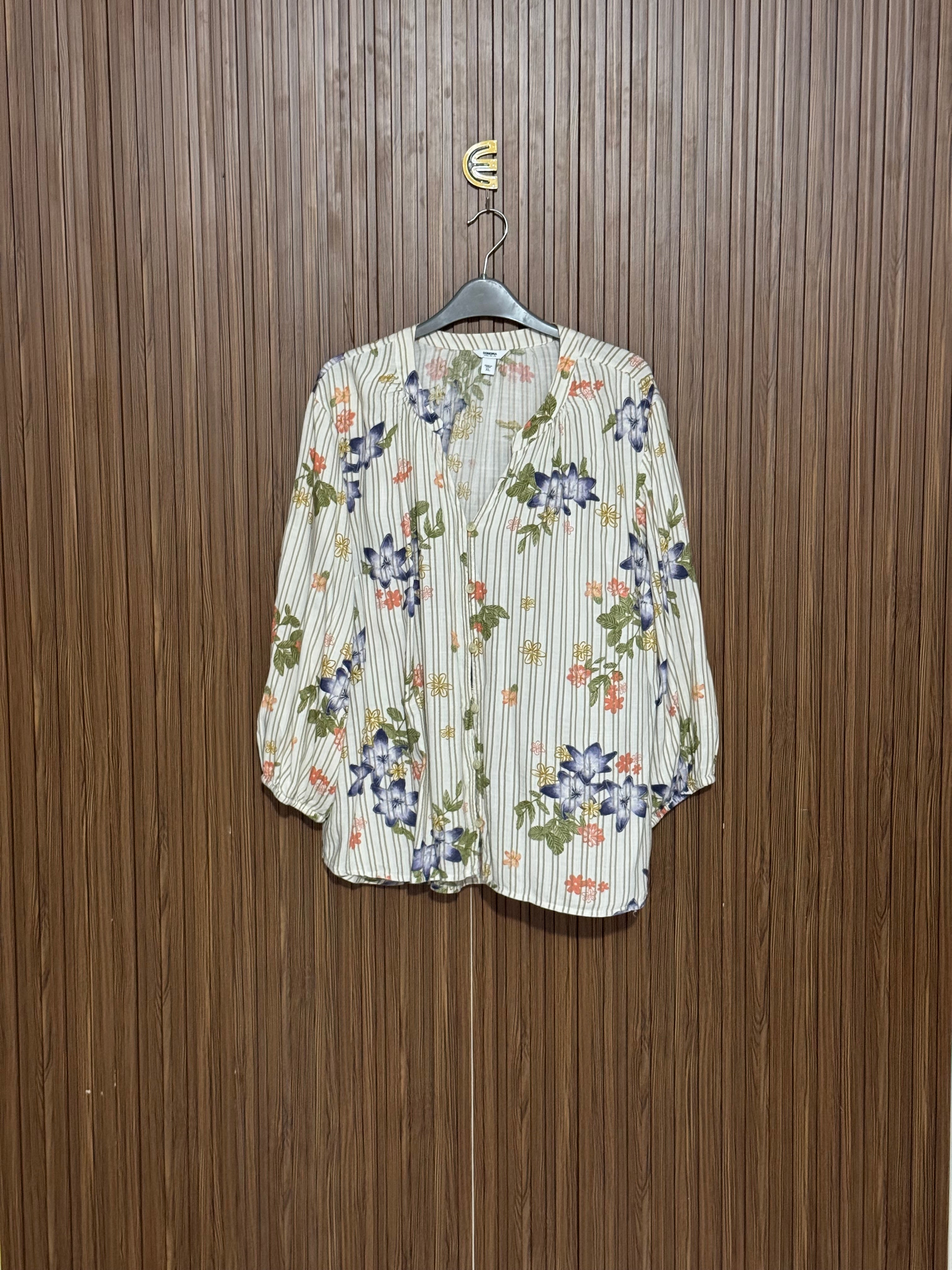 Chest 19 Length 27 Fabric Silk & Shifon V-Neck Kurti Style Top
