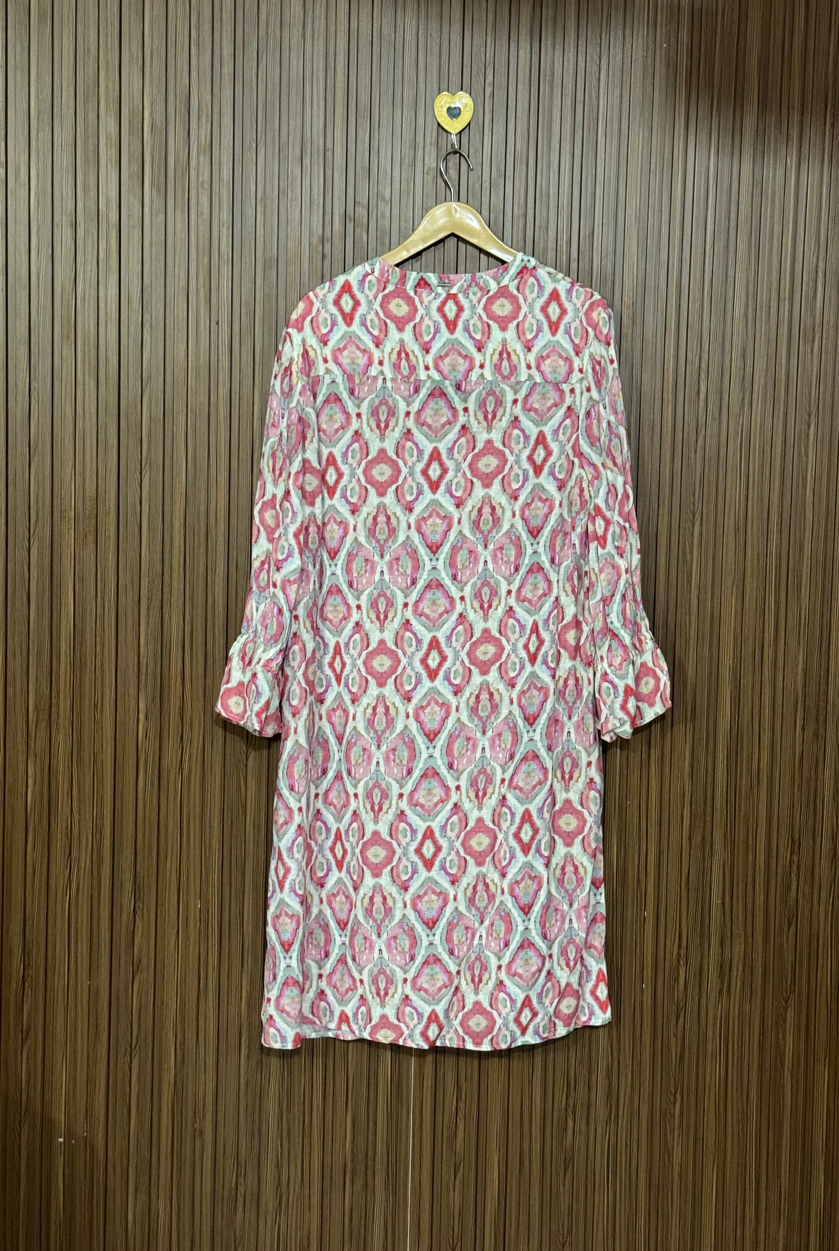 Ikat Print Long Top