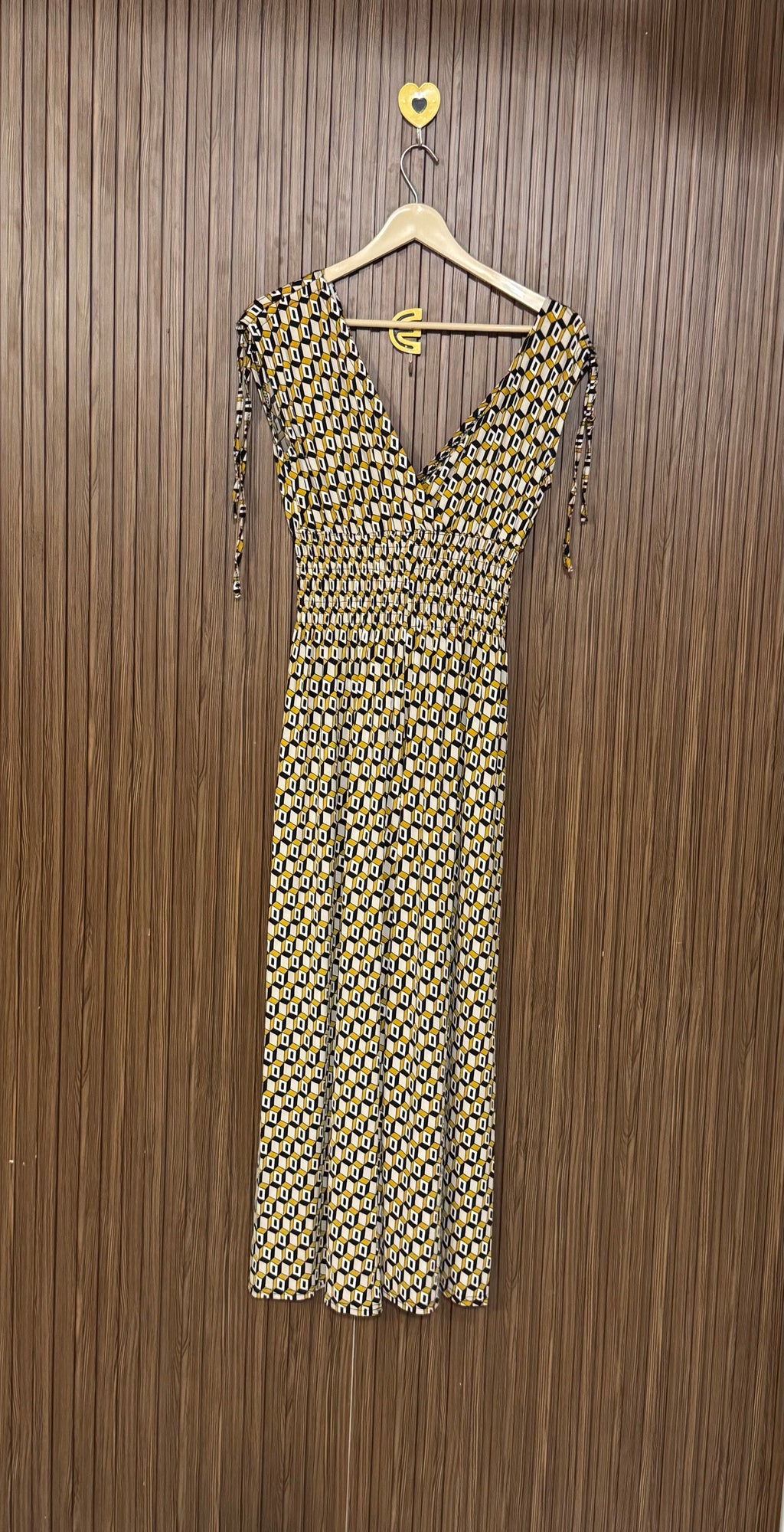 Printed V-Neck Jumpsuit