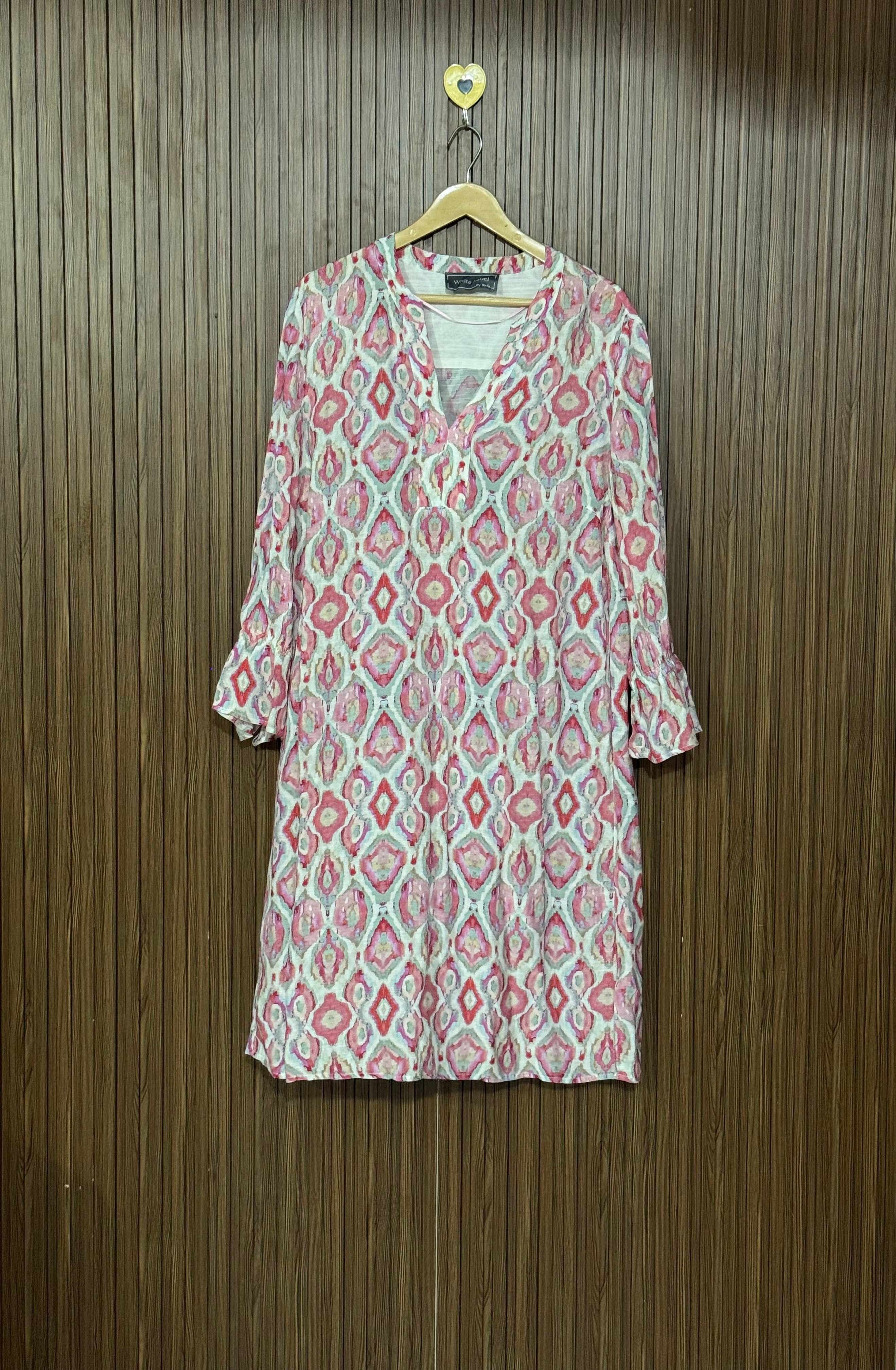 Ikat Print Long Top