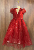 Chest 15 Length 48 Fabric Net Stylish Party Dress