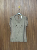 Green Scoop Neck Sleeveless Top