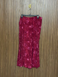 Red Rose Floral Maxi Skirt