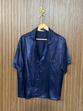 Chest 21 Length 22 Fabric Silk Shifon Ribbed Half Sleeves