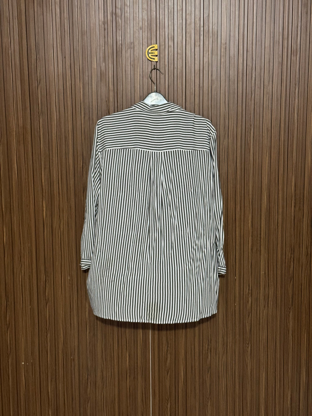 Chest 24 Length 28 Fabric Nylon Striped Shirt Top
