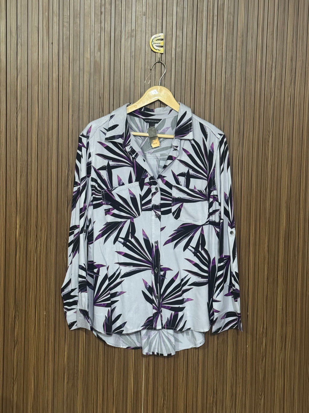 Chest 20 Length 24 Fabric Silk Printed Casual Top 1