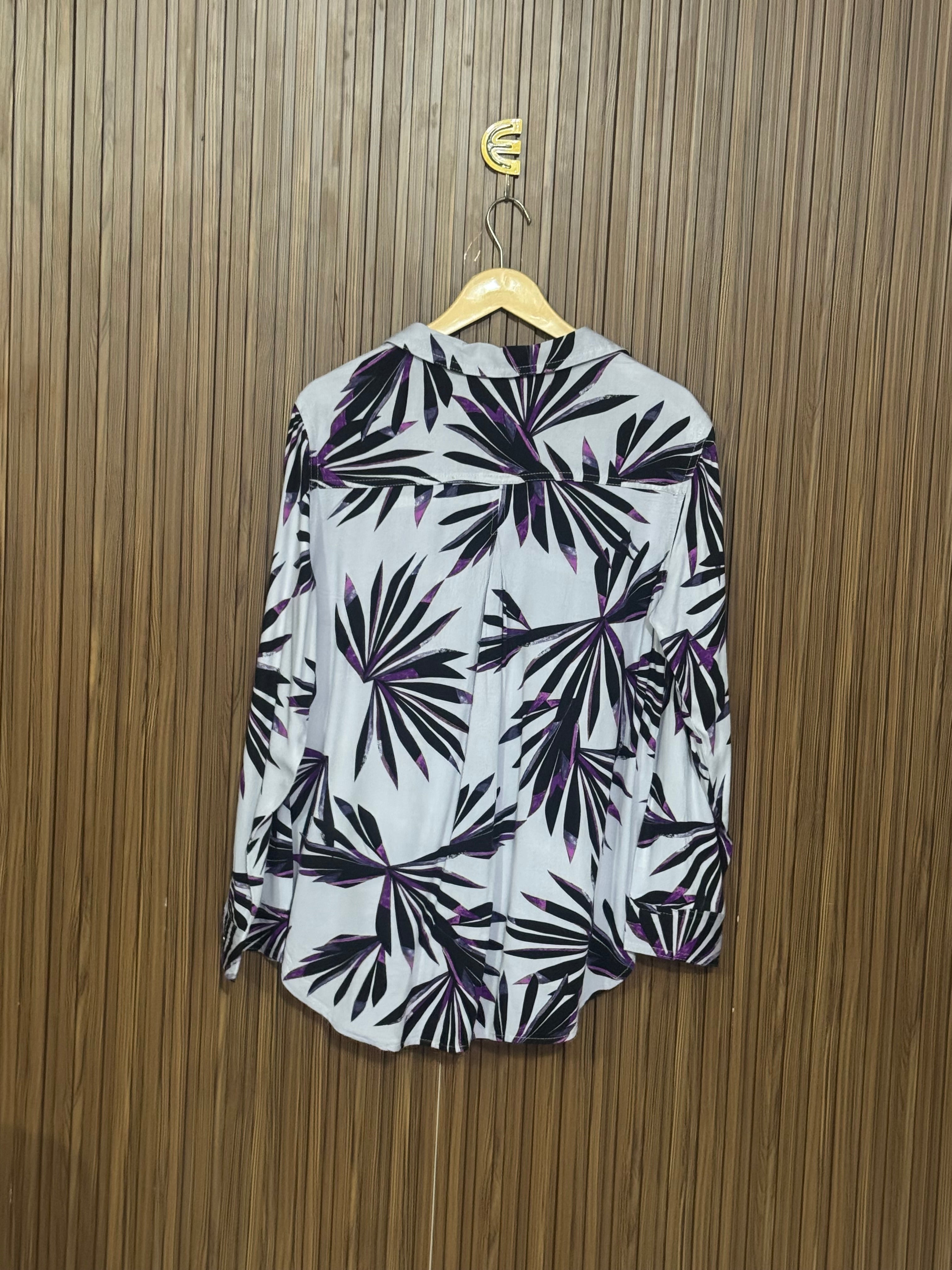 Chest 20 Length 24 Fabric Silk Printed Casual Top 1
