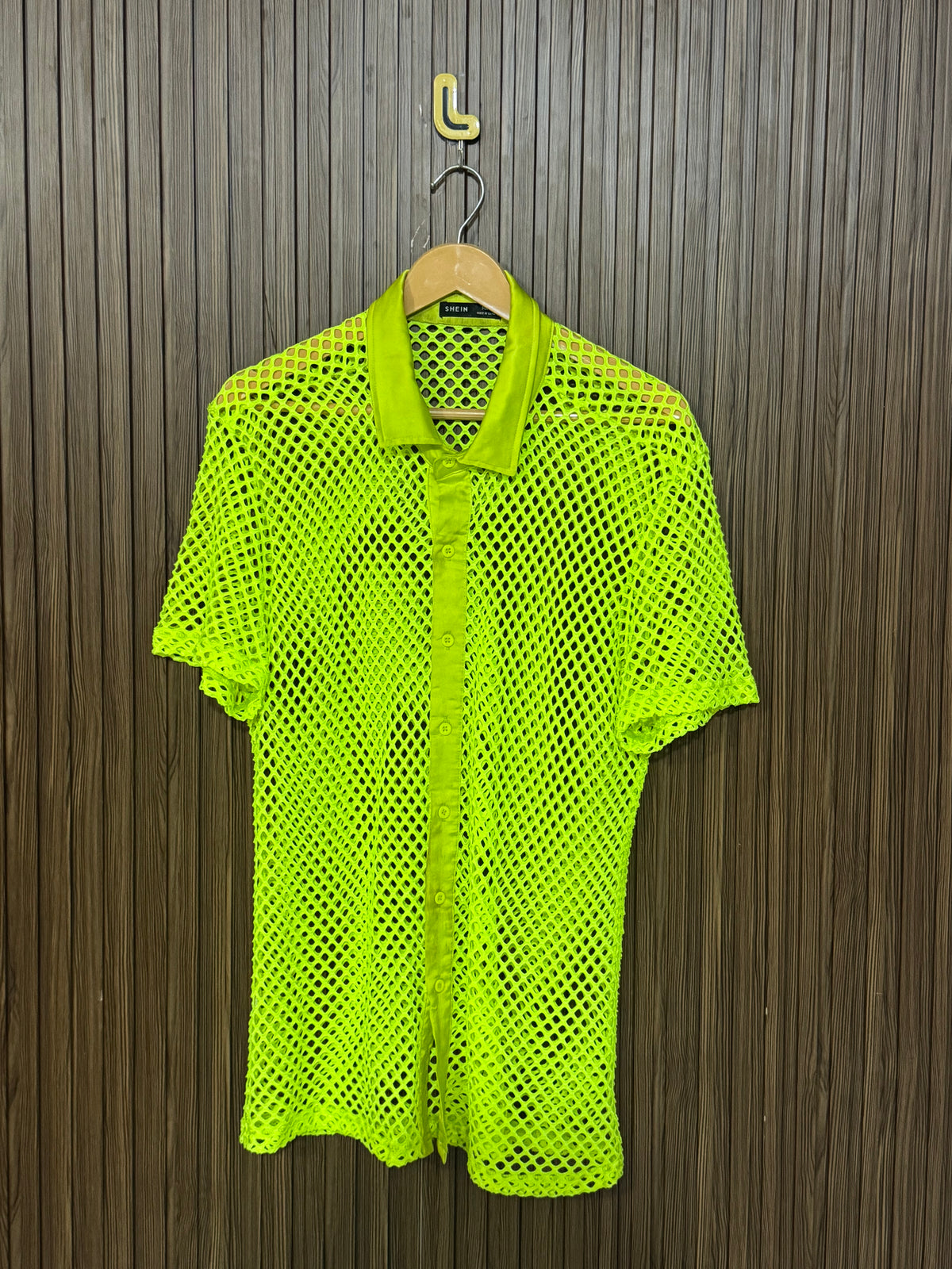 Chest 19 Length 27 Fabric Linen Net Button Half Sleeves