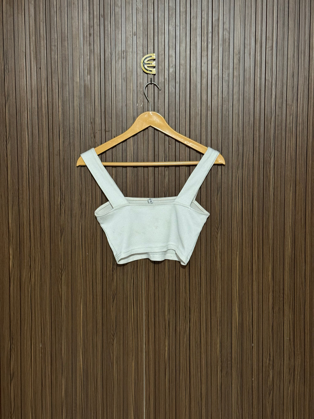 Chest 14 Length 13 Ribbed Strap Top