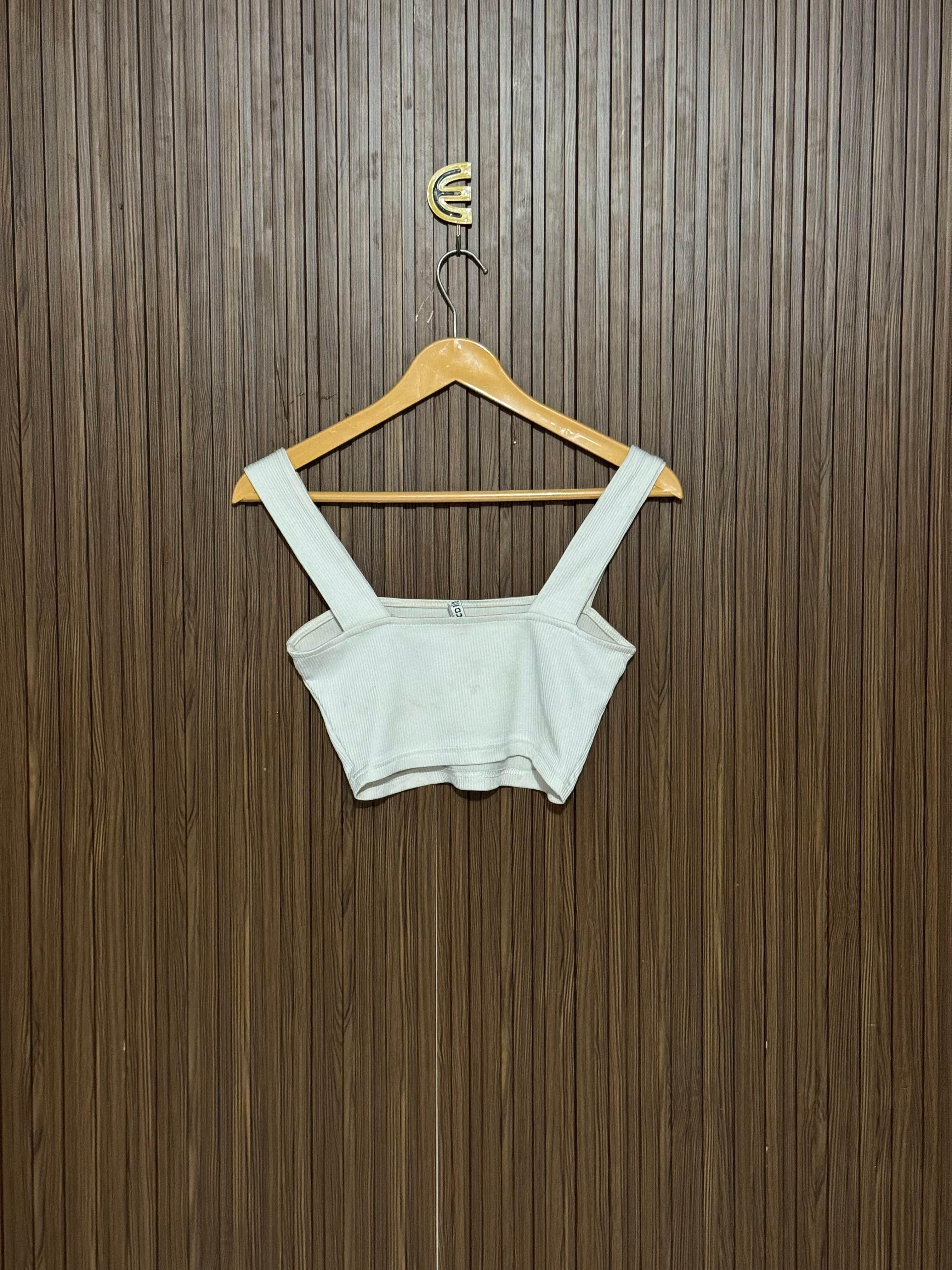 Chest 14 Length 13 Ribbed Strap Top