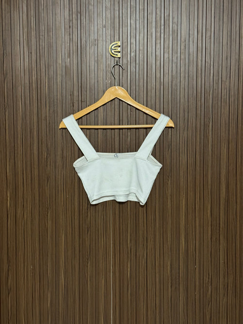 Chest 14 Length 13 Ribbed Strap Top