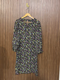 Chest 20 Length 36 Fabric Silk Pleated Long Top