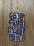 Multicolor Paisley Print Sleeveless Top