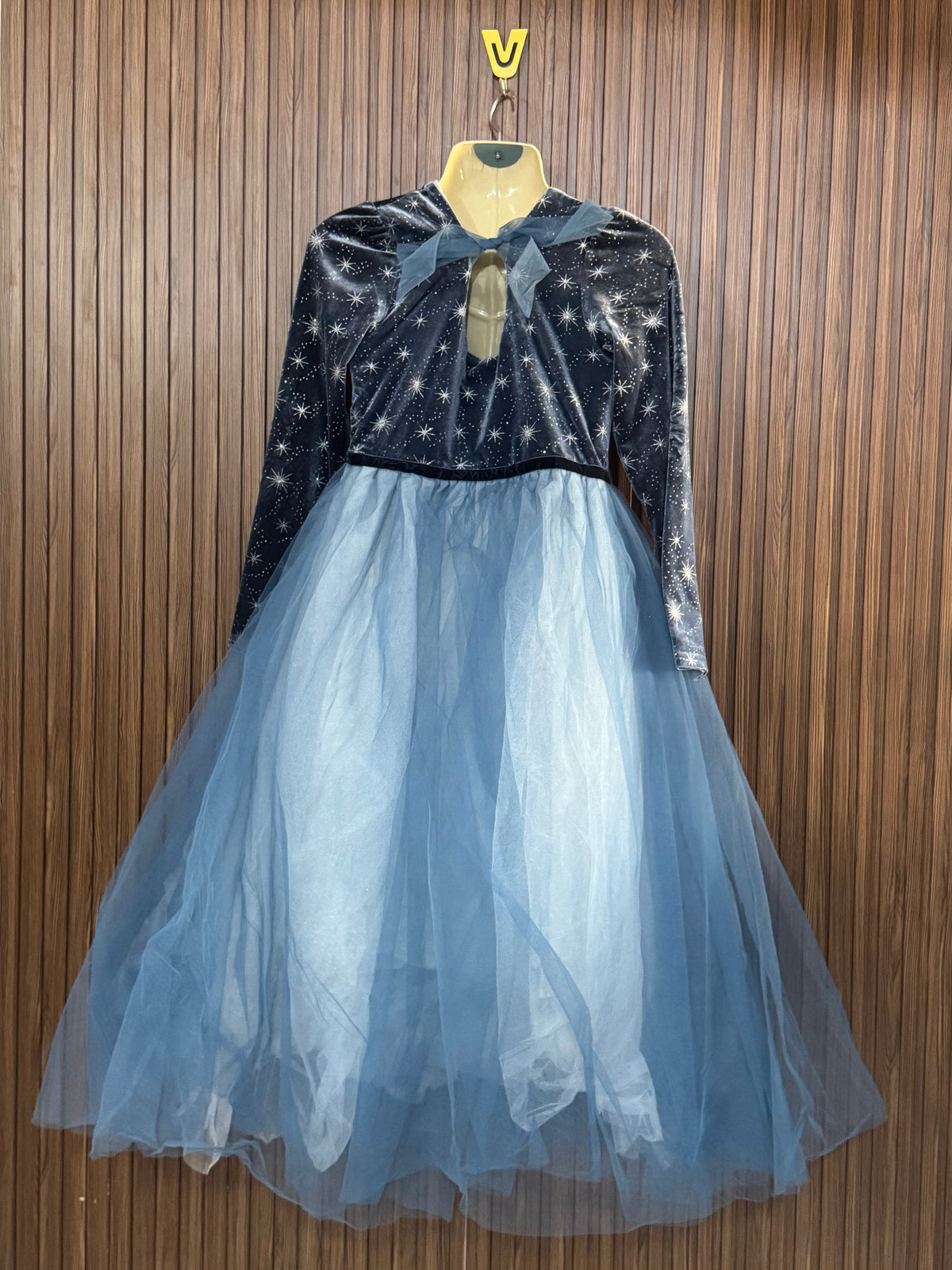Chest 16 Length 43 Fabric Net Plain Party Dress