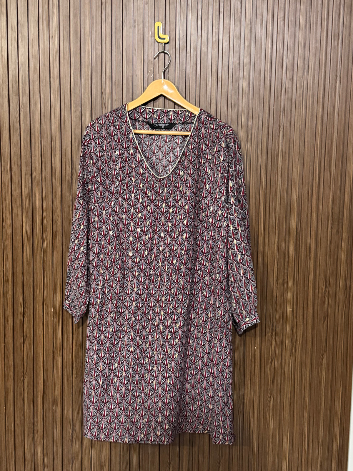 Chest 24 Length 36 Fabric Silk Shifon Embroidered Long Top