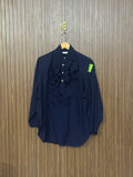 Chest 21 Length 26 Fabric Silk Ruffled Front Shirt