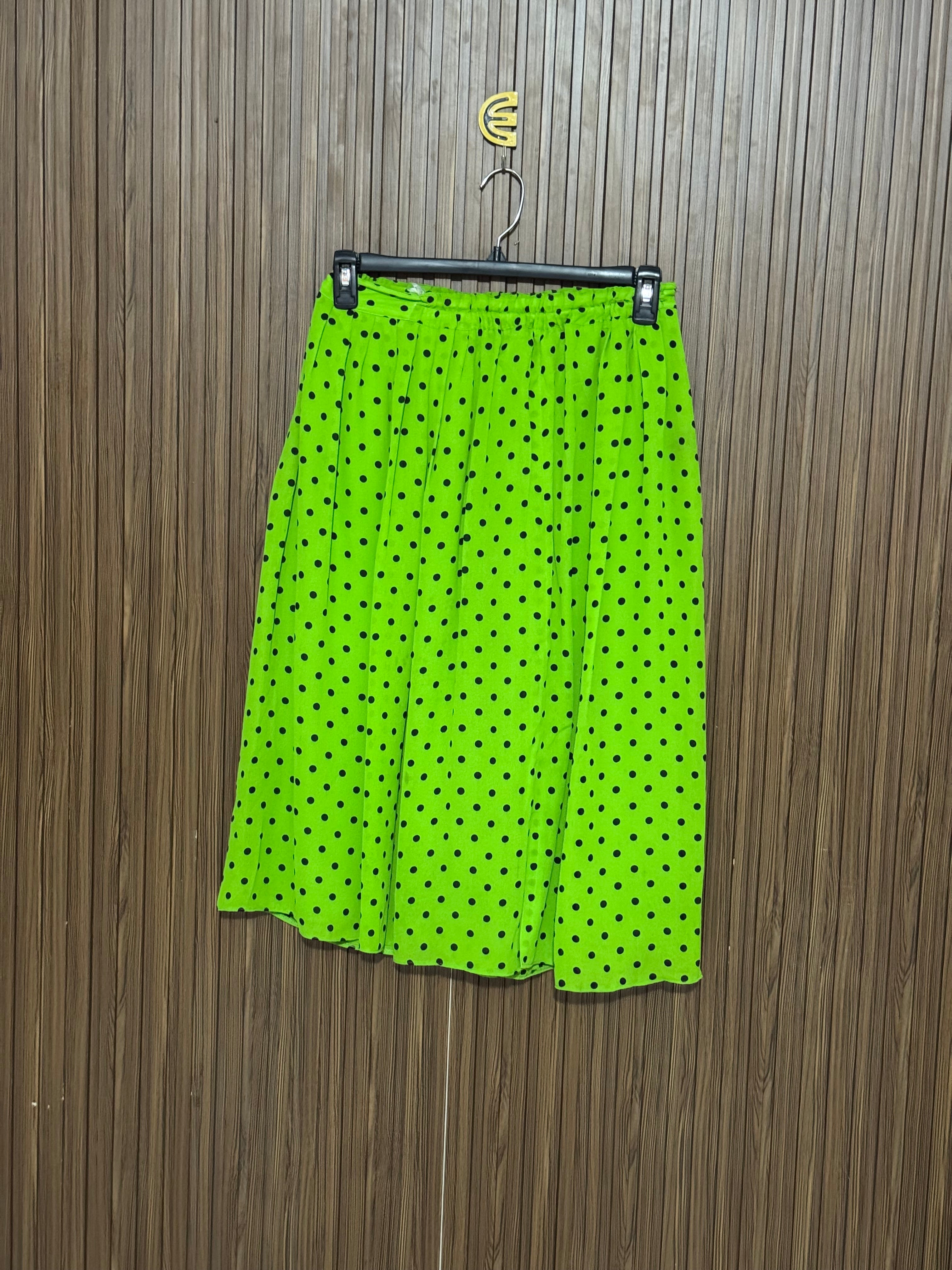 Green Polka Dot Skirt
