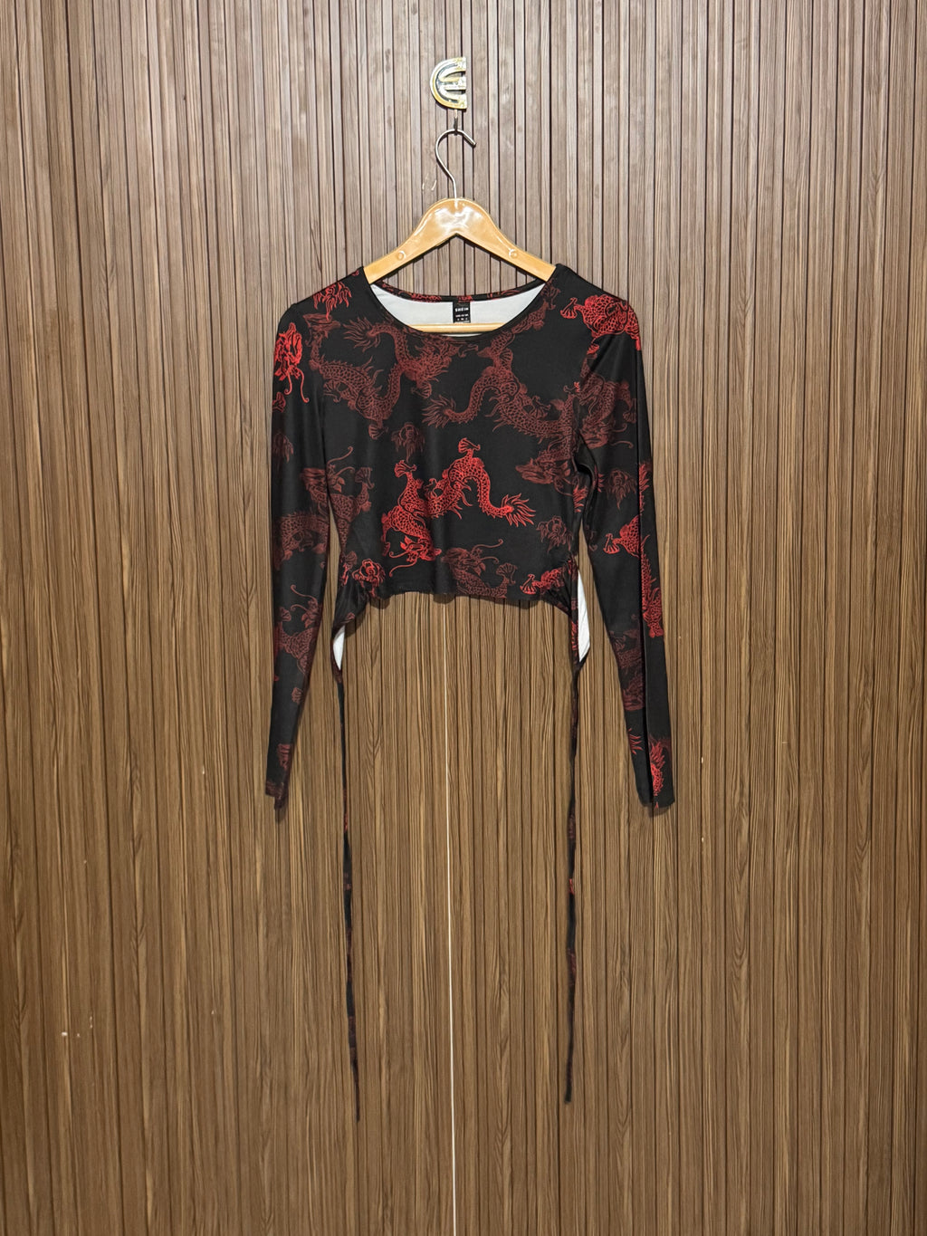 Chest 15 Length 15 Fabric Silk Dragon Print