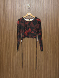 Chest 15 Length 15 Fabric Silk Dragon Print