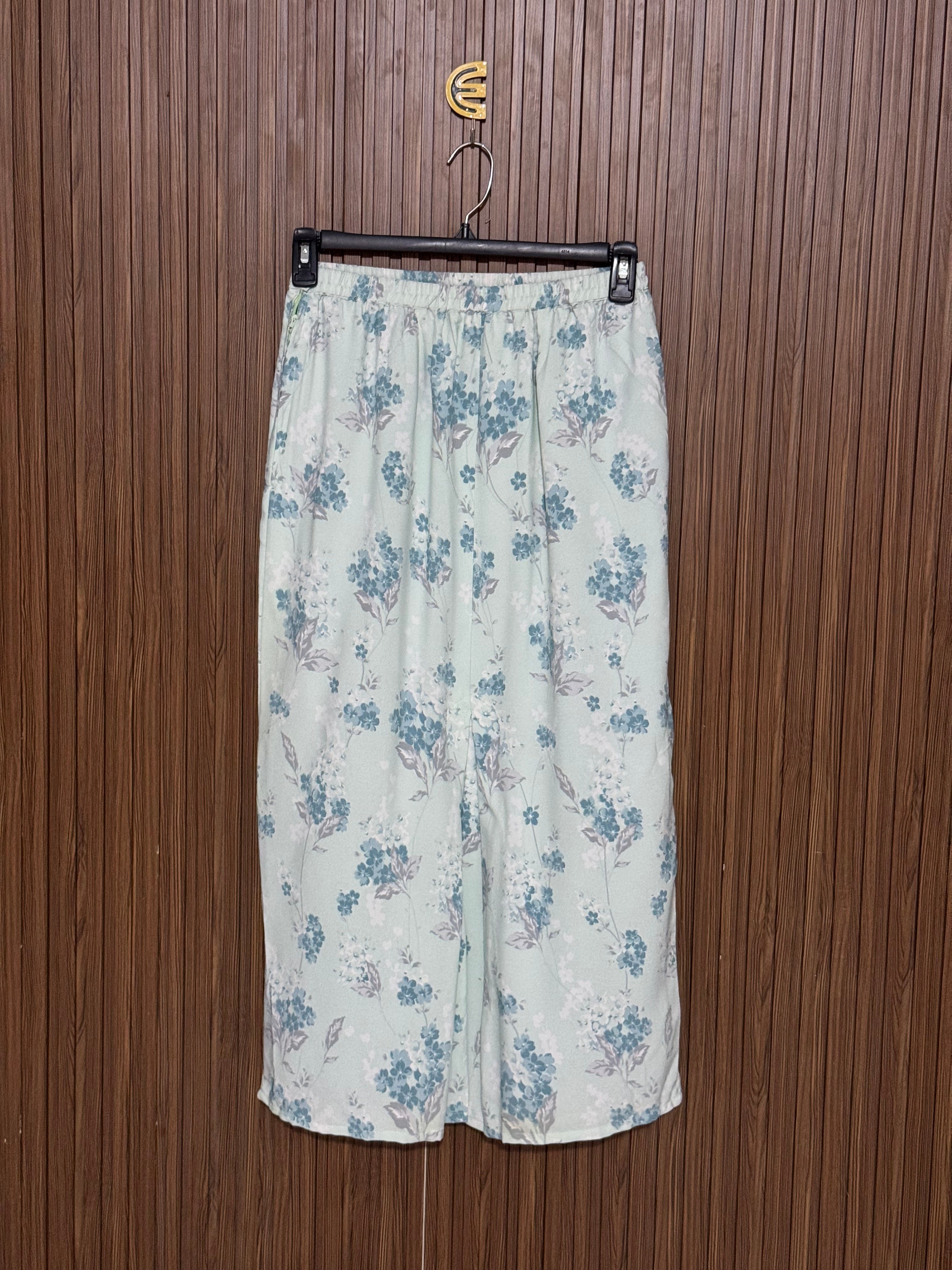 Mint Floral Maxi Skirt