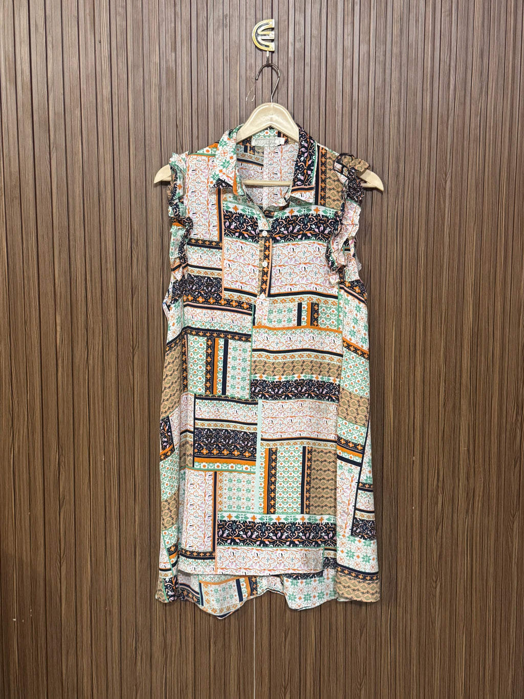 Chest 20 Length 27 Fabric Silk Trendy Sleeveless