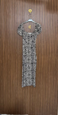 Black Spotted Long Top