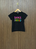 Chest 15 Length 18 Black Graphic Tee