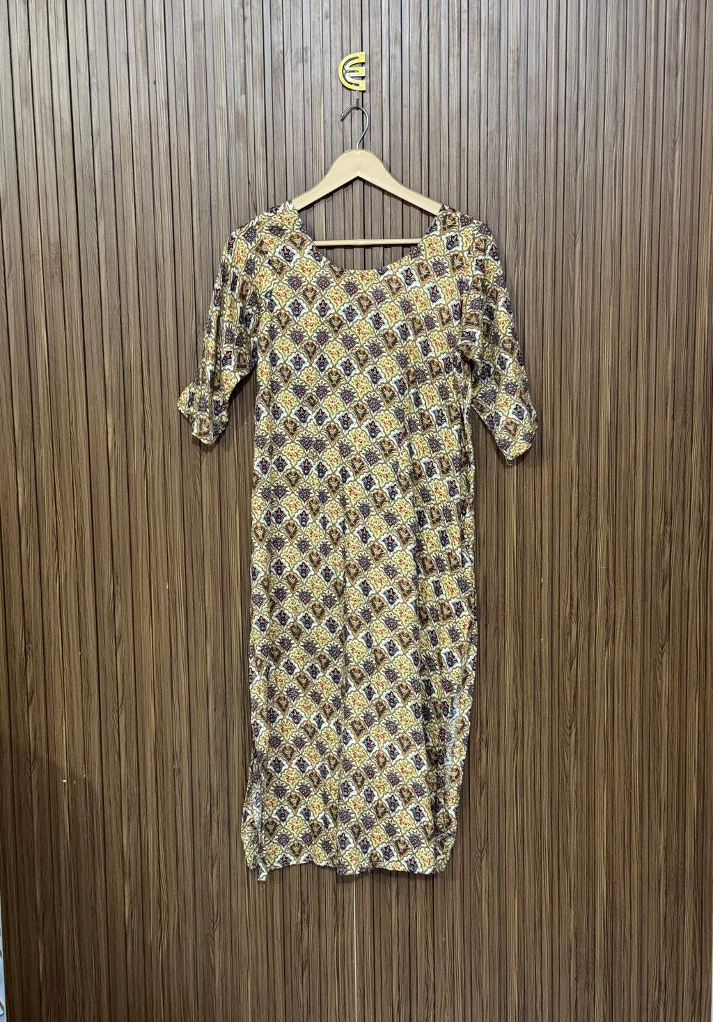 Block Print Long Top