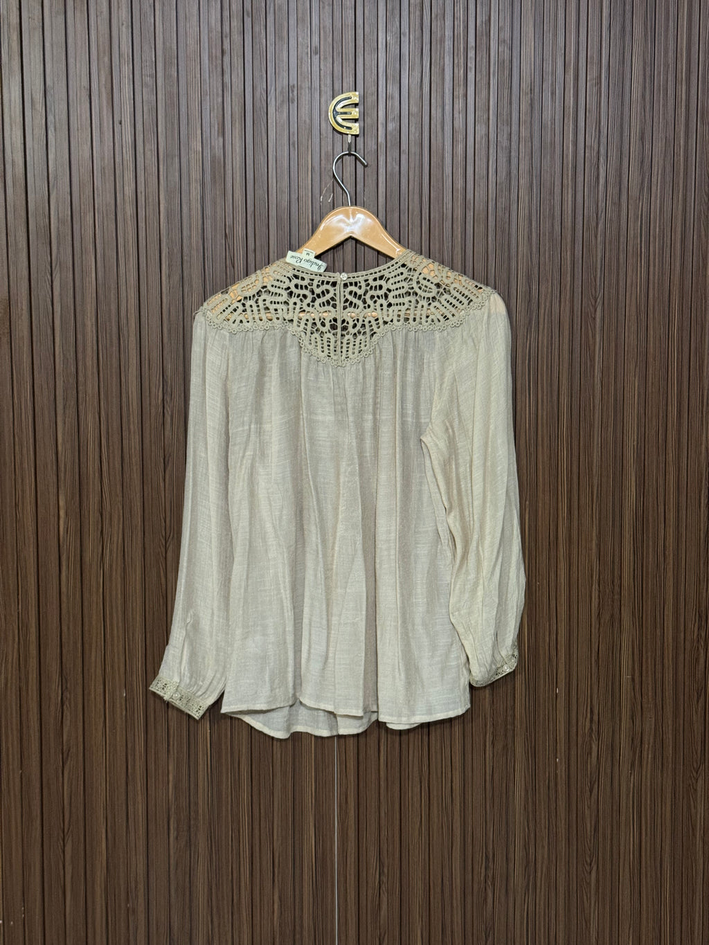 Chest 18 Length 24 Fabric Cotton Chiffon Lace Top