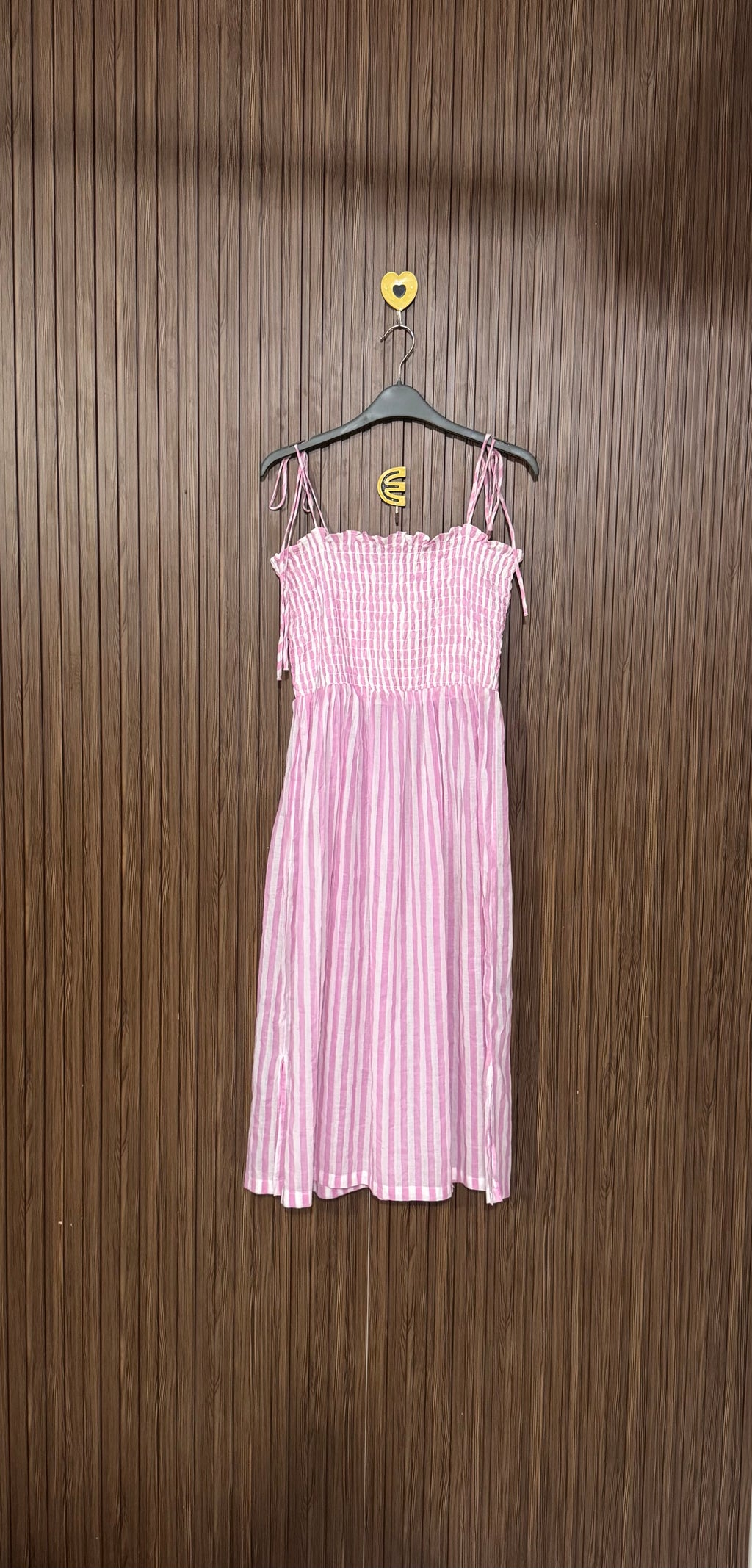 Pink Tie-Strap Long Top
