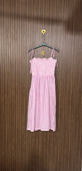 Pink Tie-Strap Long Top