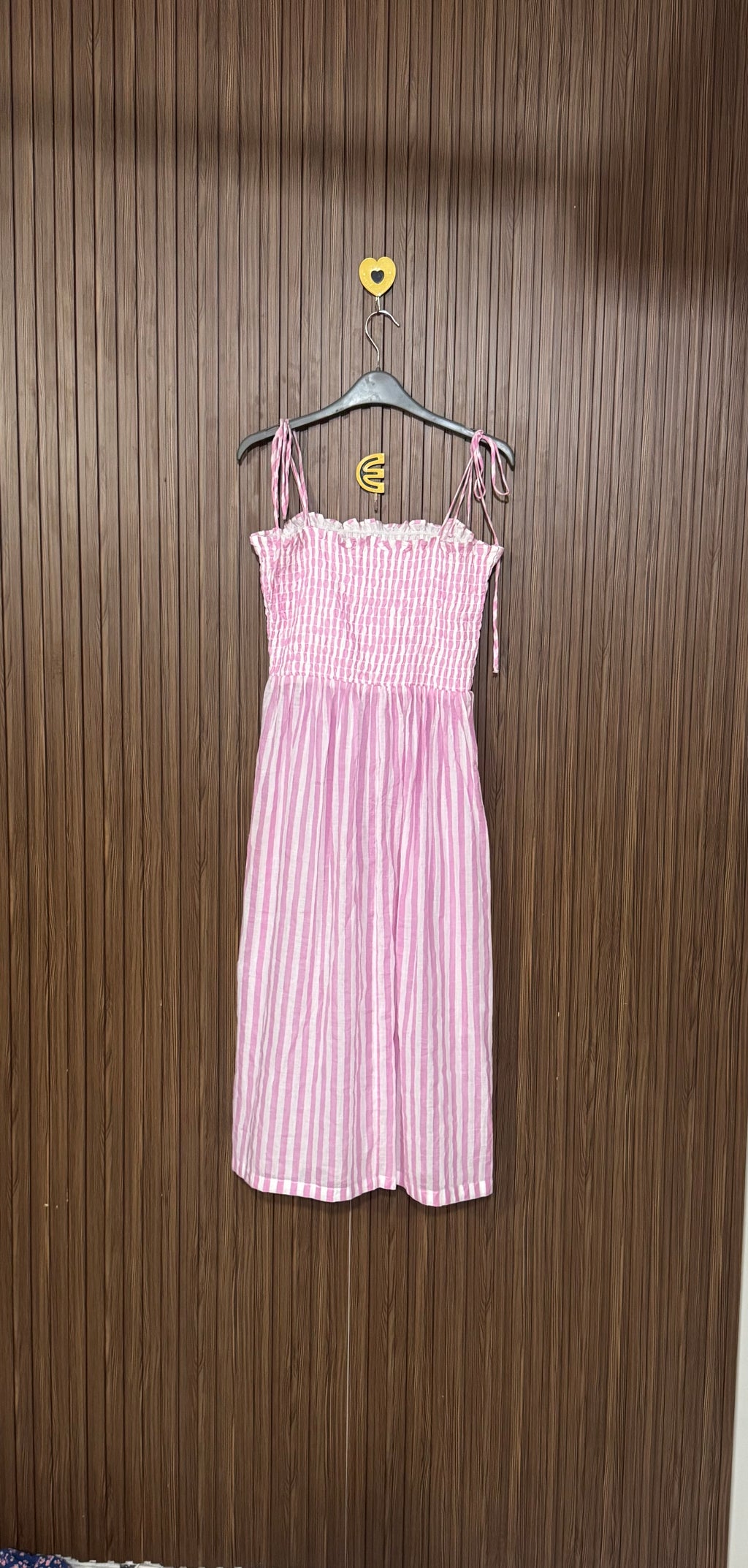 Pink Tie-Strap Long Top