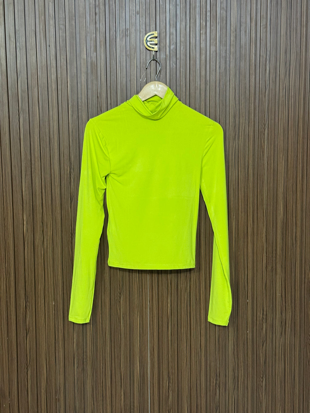 Chest 13 Length 20 Fabric Elastic Lime High Neck