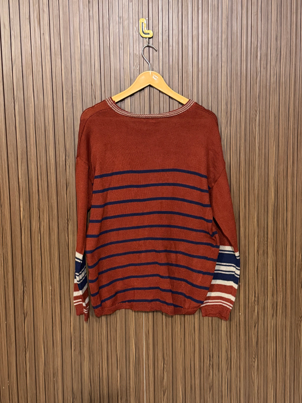 Chest 20 Length 26 Chunky Cable Heavy Sweater