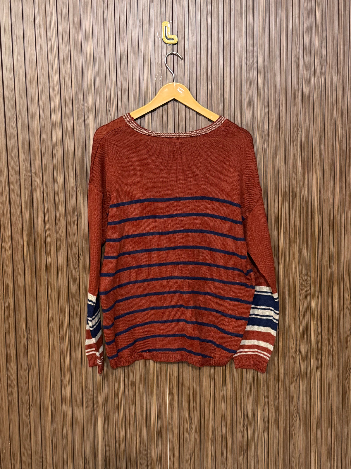Chest 20 Length 26 Chunky Cable Heavy Sweater