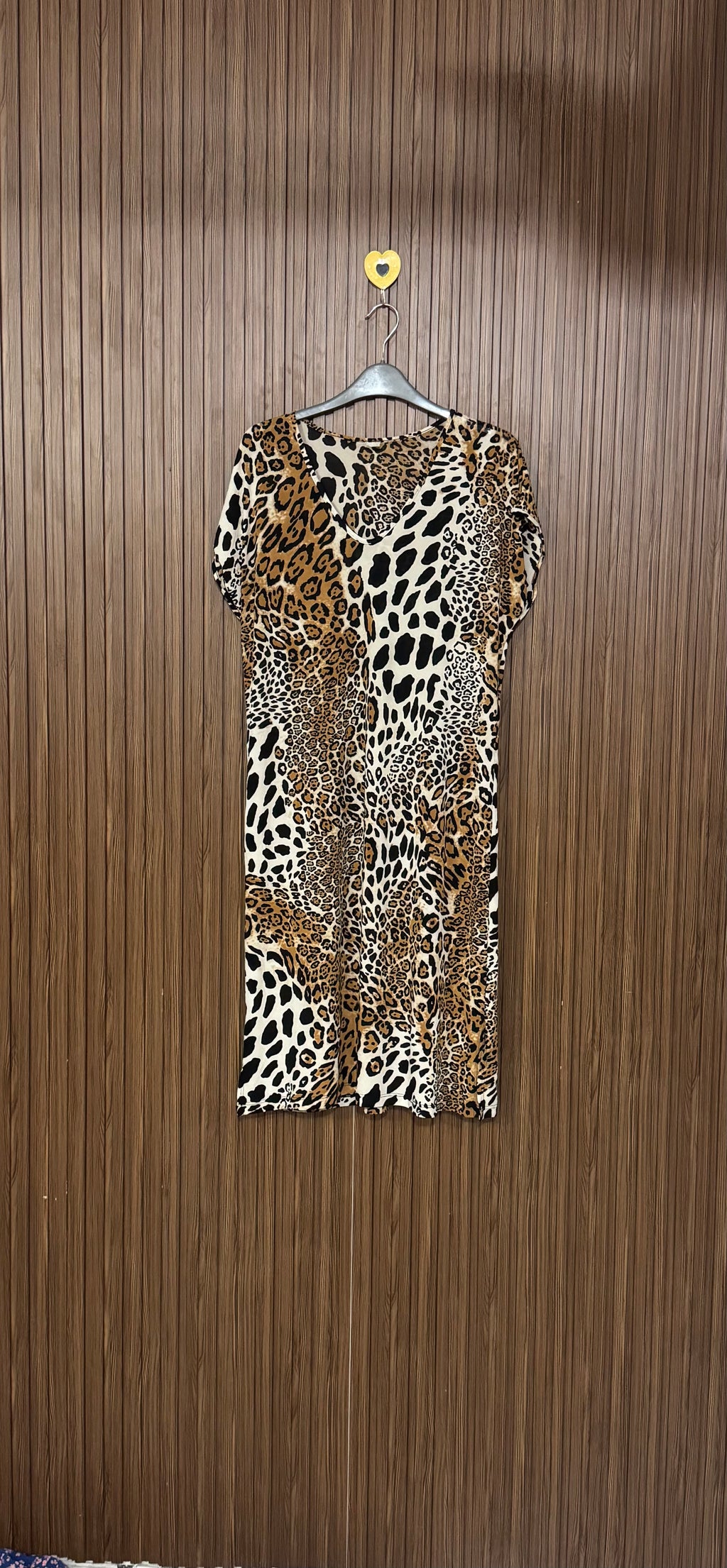 Leopard V-Neck Long Top