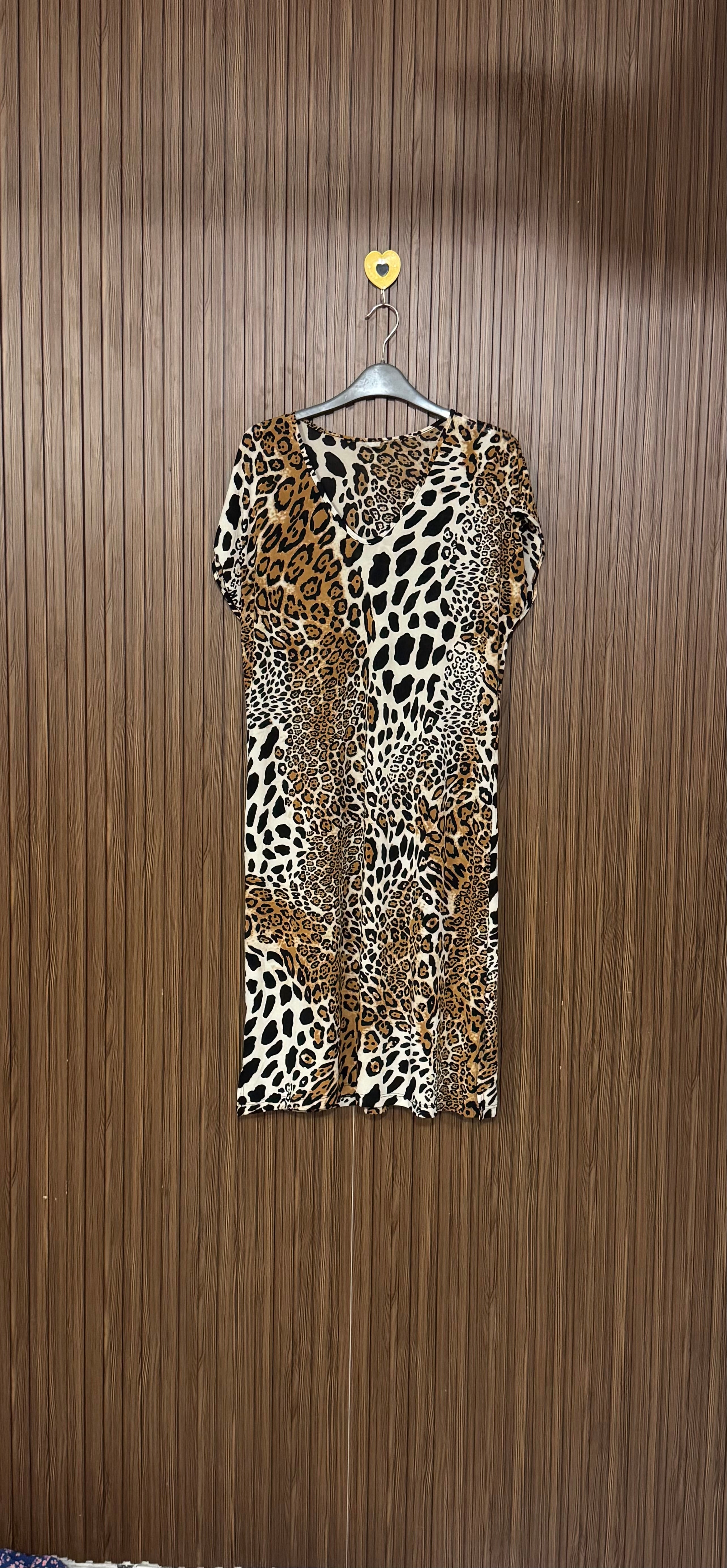 Leopard V-Neck Long Top