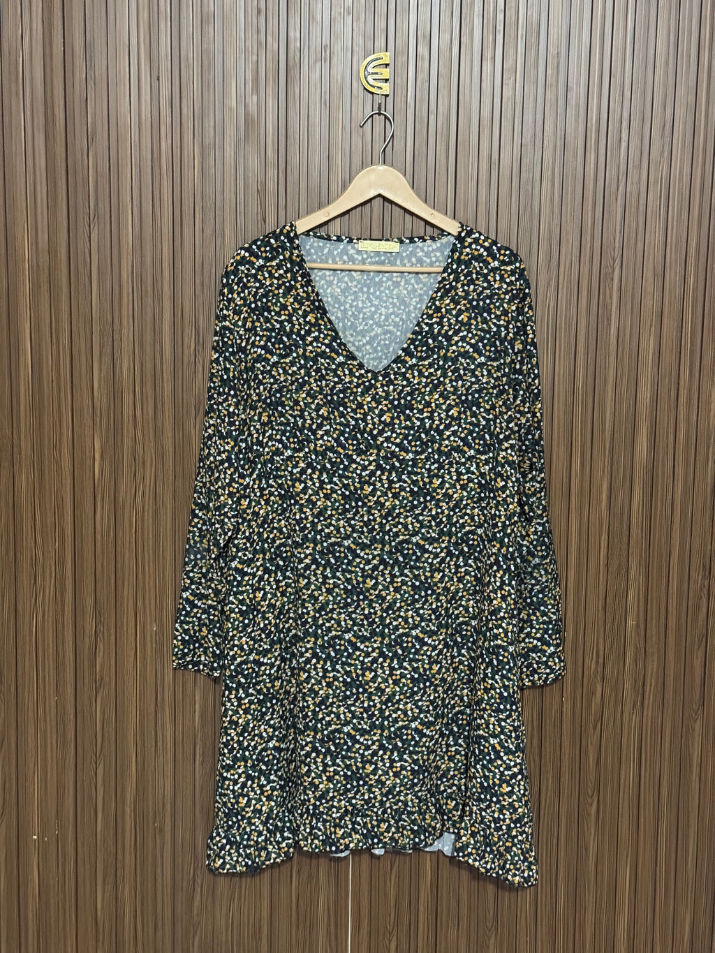 Olivia Printed V-Neck Long Top