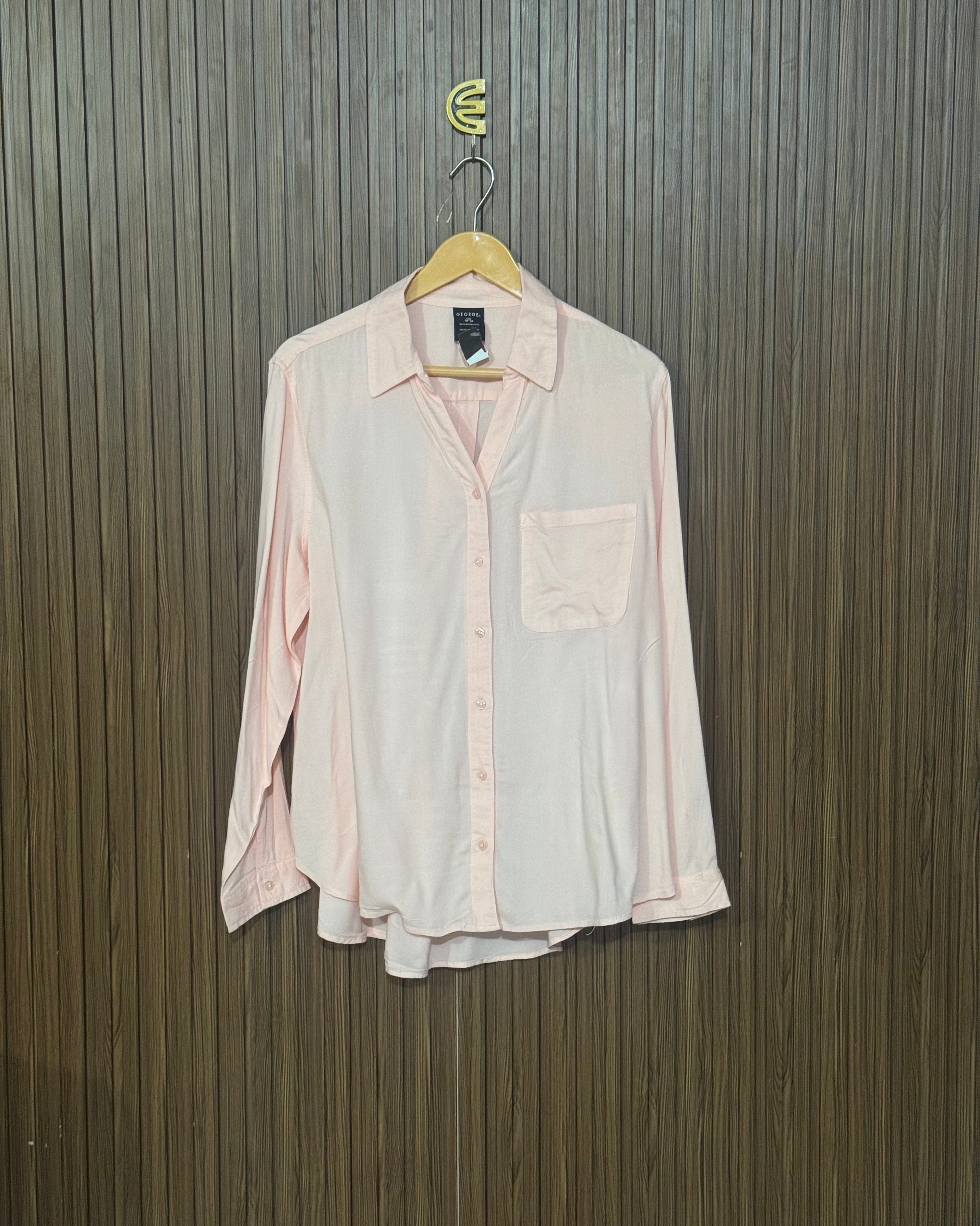 Chest 21 Length 25 Fabric Linen Casual Plain Top 1