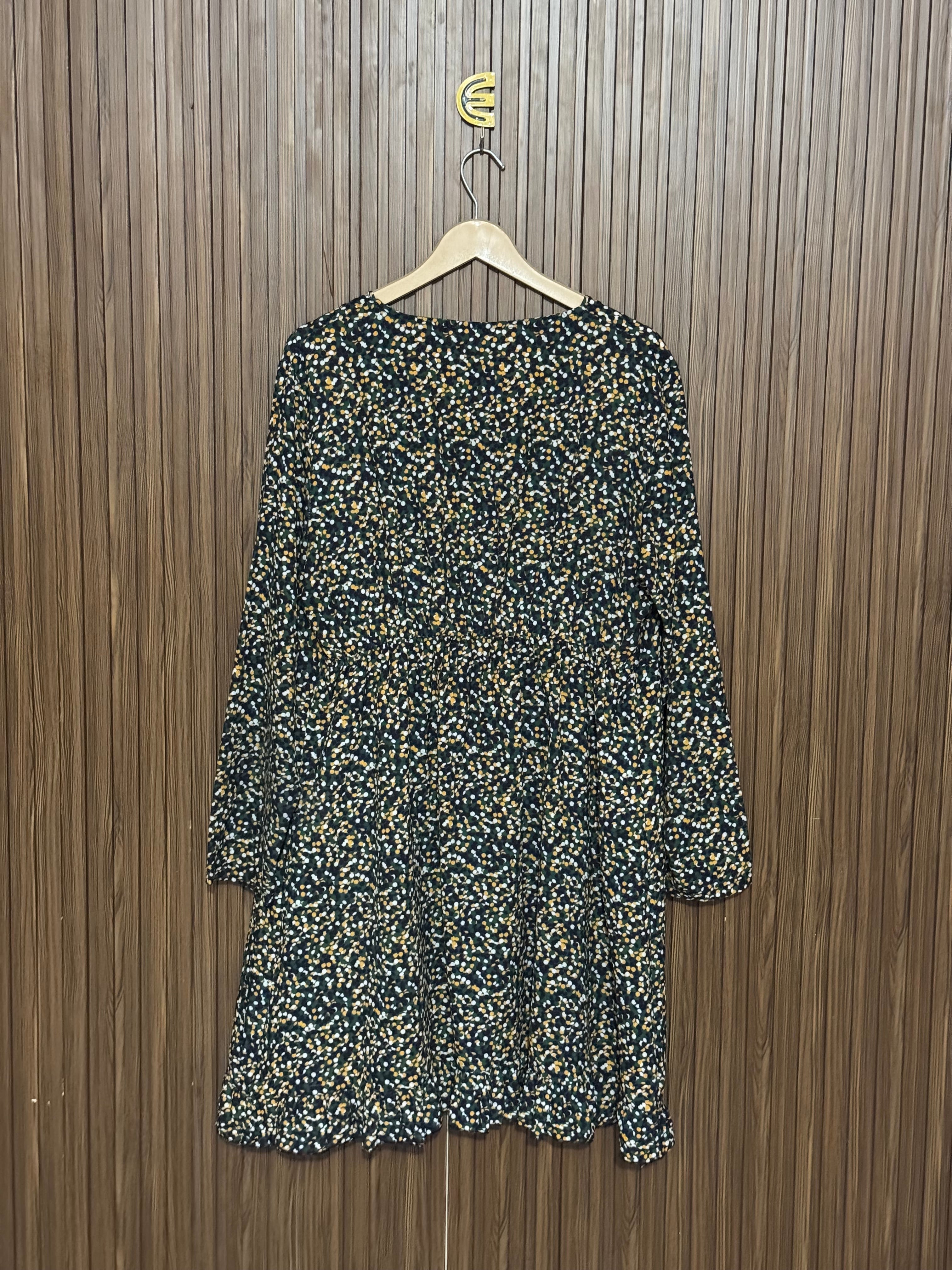 Olivia Printed V-Neck Long Top