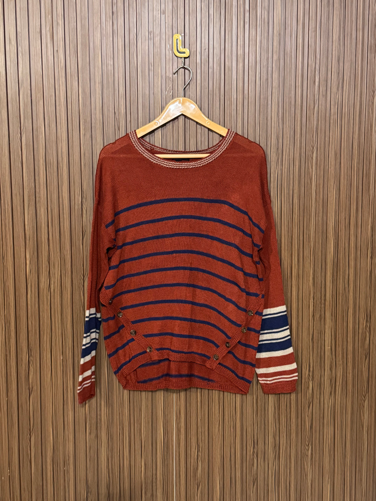 Chest 20 Length 26 Chunky Cable Heavy Sweater