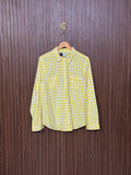 Chest 19 Length 26 Fabric Cotton Button Check Top