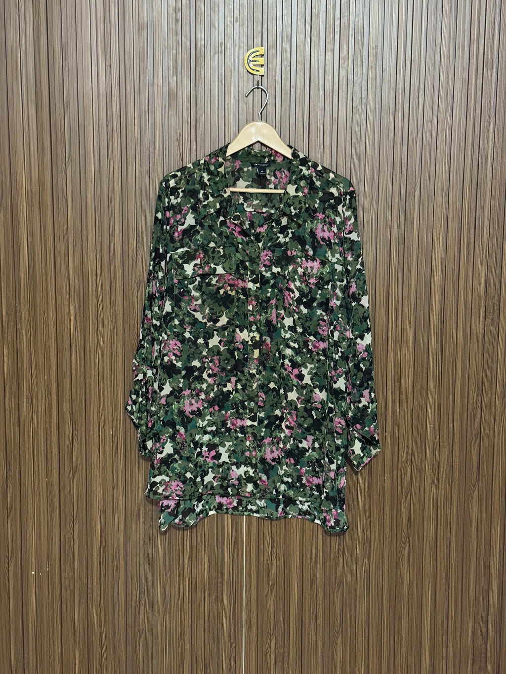Green Floral Long Top