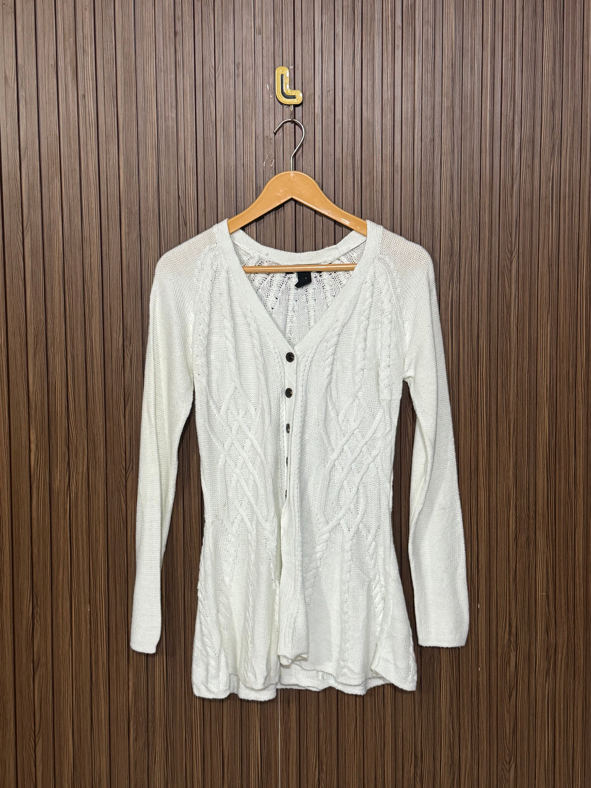 Chest 17 Length 26 Thick Rib Heavy Sweater