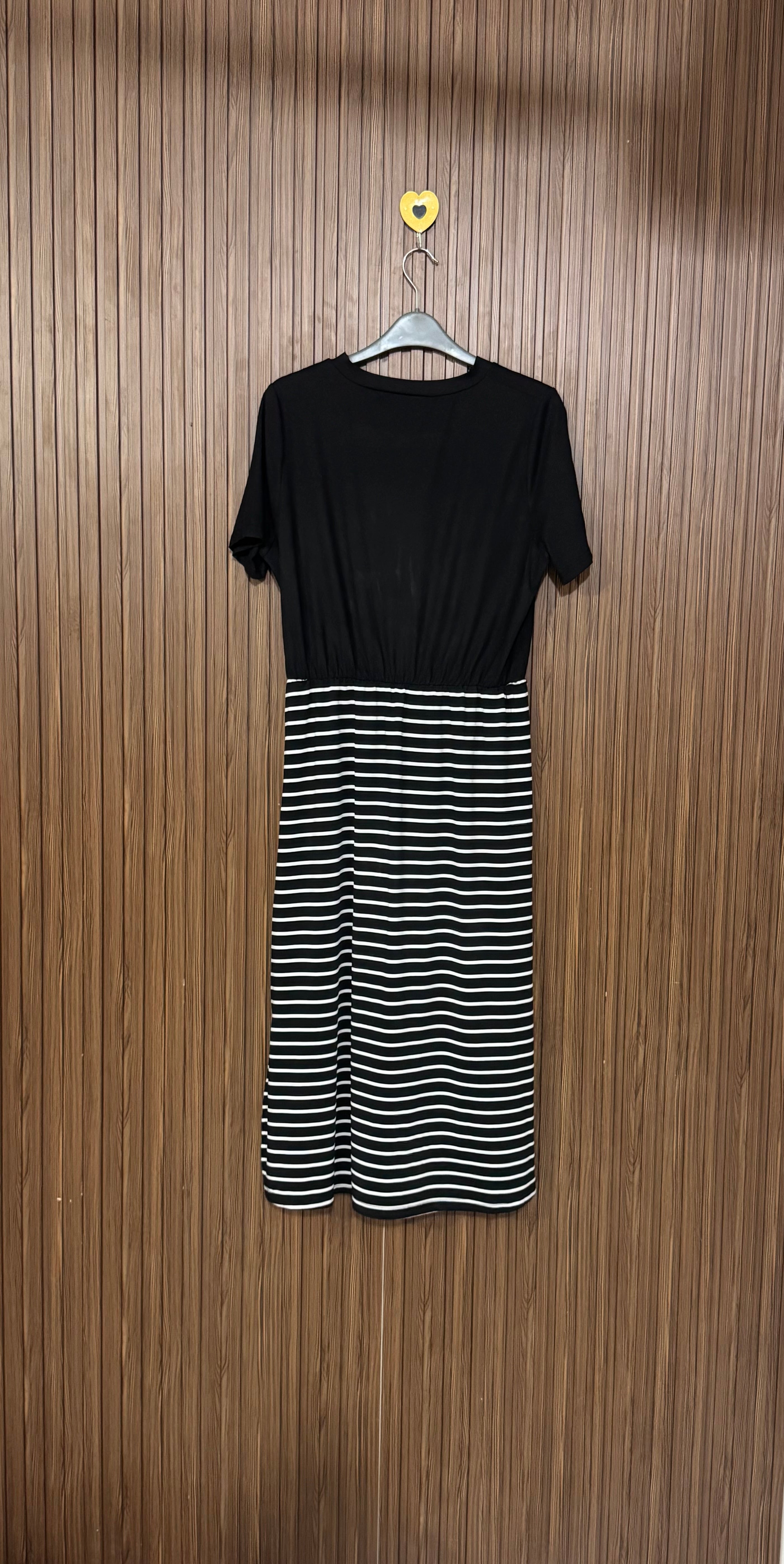Striped Panel Long Top