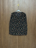 Chest 22 Length 26 Fabric Silk Casual V Neck Floral Top